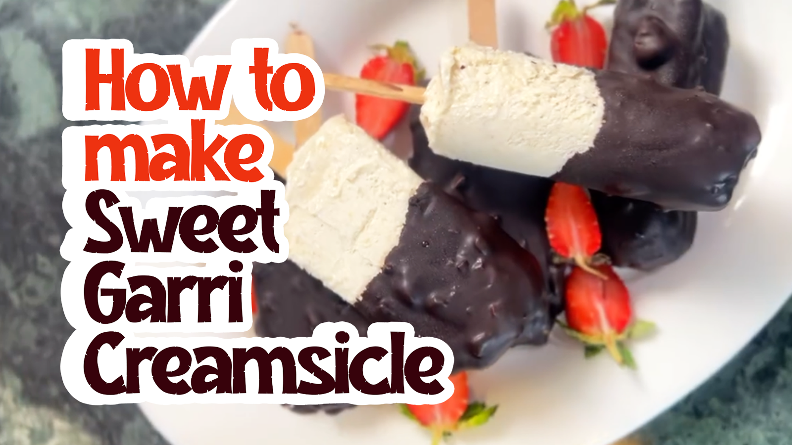 How to make sweet garri creamsicle