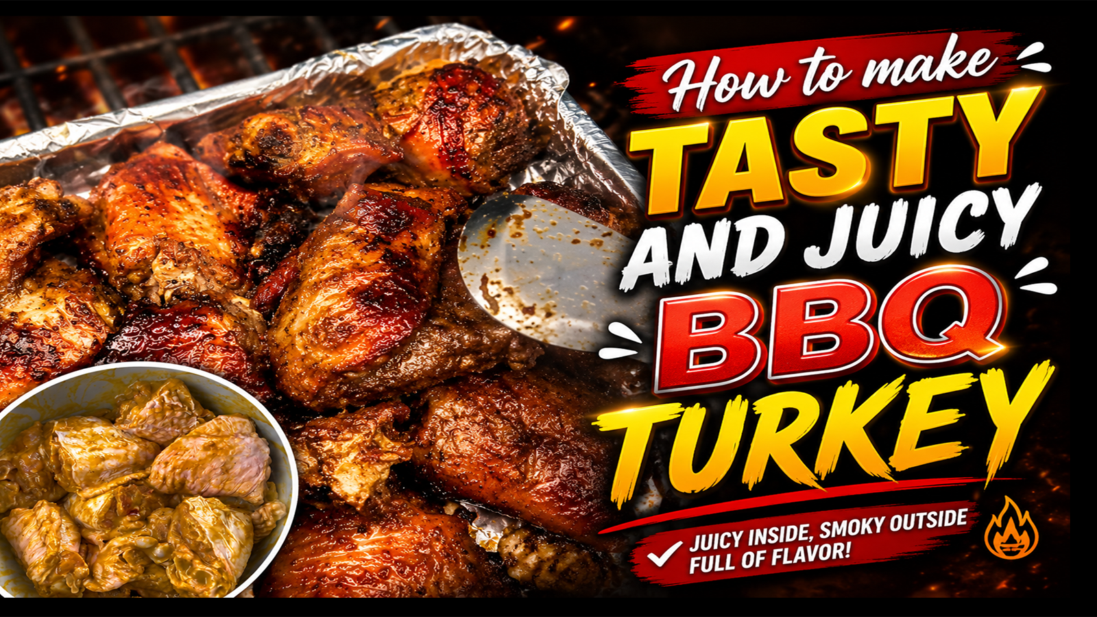 How to make tasty and juicy BBQ turkey