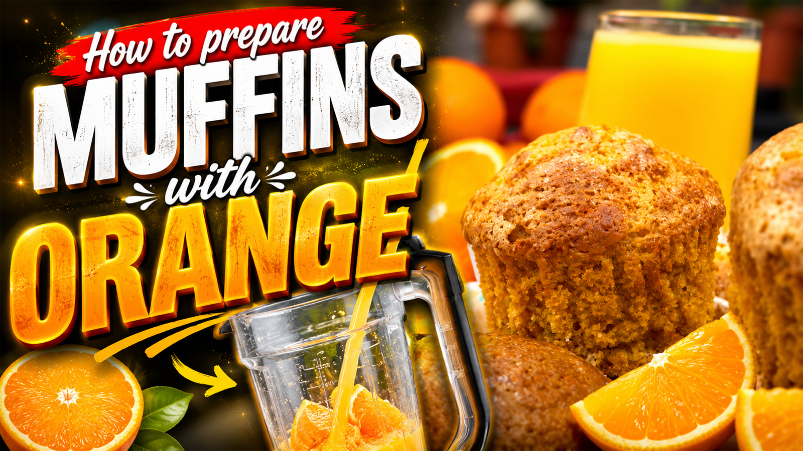 How to prepare muffins with orange