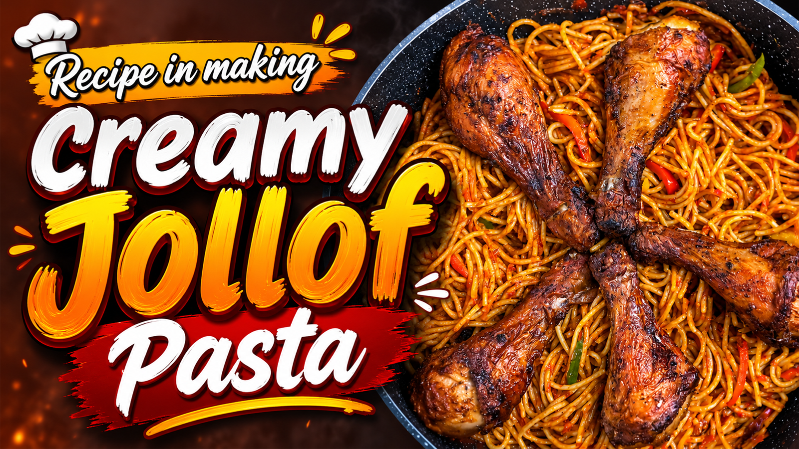Recipe in make creamy jollof pasta